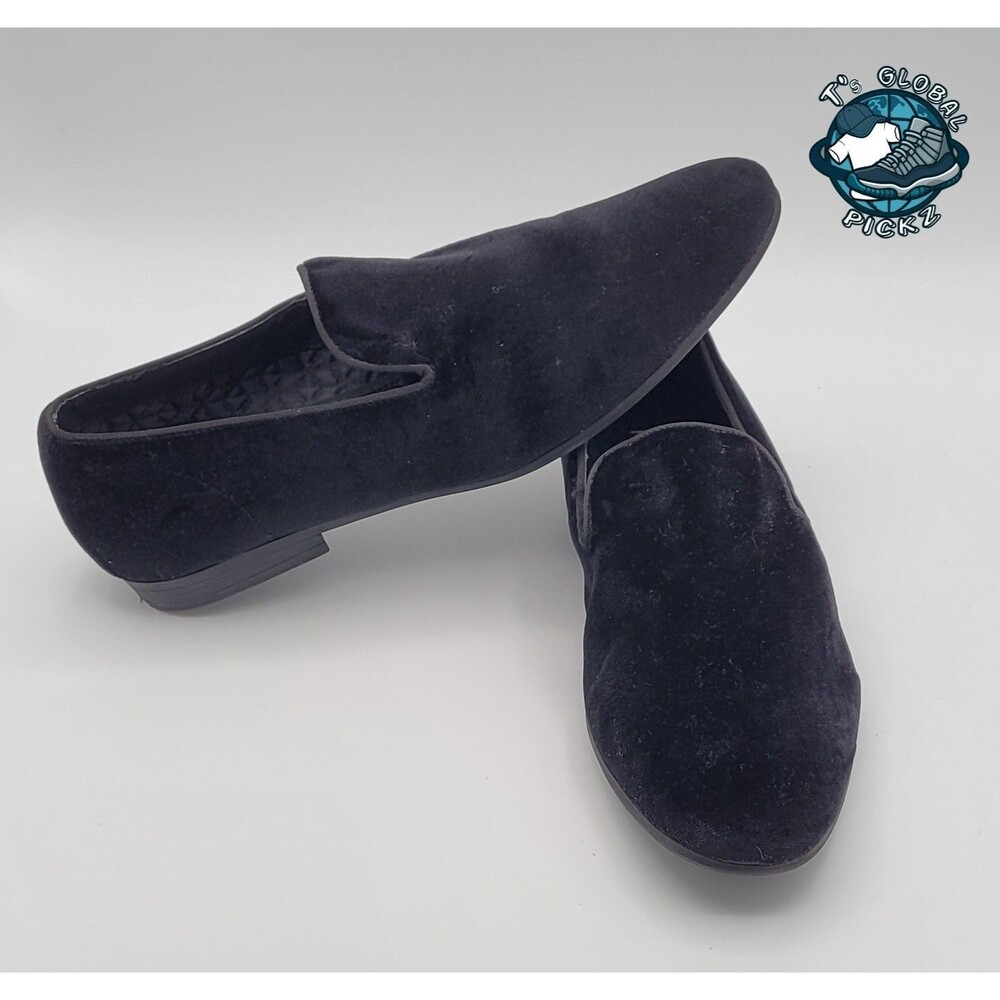 Steve Madden Men's Black Velvet Loafers Size Black Dress Shoes Mens size 9.5